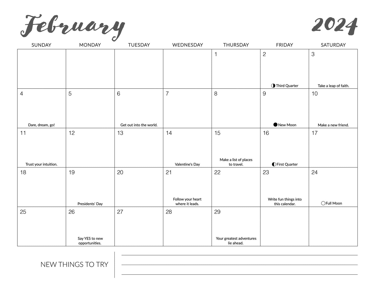 Notes from the Universe 2024 Guided Calendar