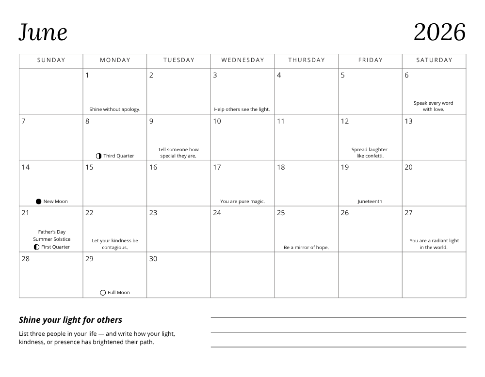 Notes from the Universe 2026 Calendar Download