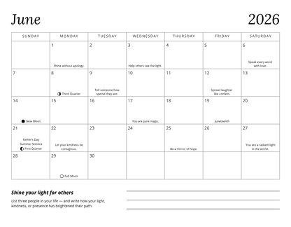 Notes from the Universe 2026 Calendar Download