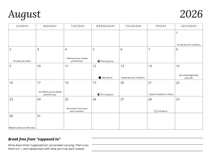 Notes from the Universe 2026 Guided Calendar