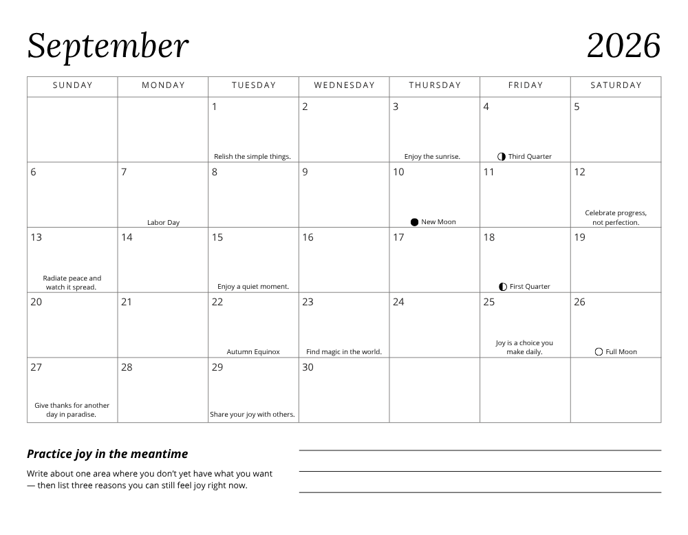 Notes from the Universe 2026 Guided Calendar