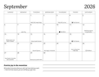 Notes from the Universe 2026 Guided Calendar