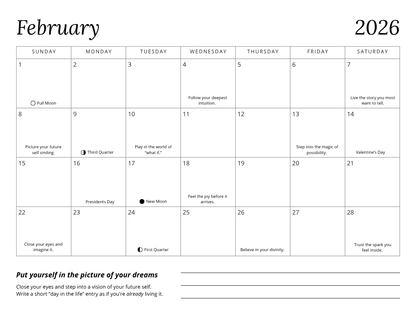 Notes from the Universe 2026 Guided Calendar