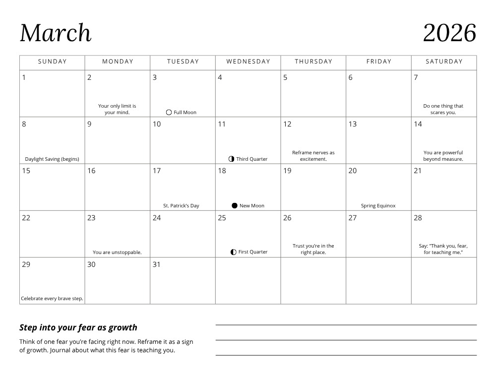 Notes from the Universe 2026 Guided Calendar