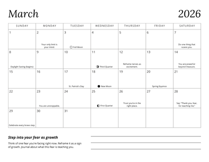 Notes from the Universe 2026 Guided Calendar